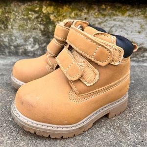 Little kid size 4 Wonder Nation Work Boots Strap Closure